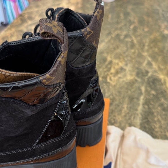 Louis Vuitton Suede and Monogram Women's Boots - Picture 11 of 11